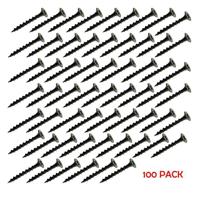 Black Philips Bugle-Head Coarse Thread Sharp Point Drywall Screw 1-1/2" (100/pk)