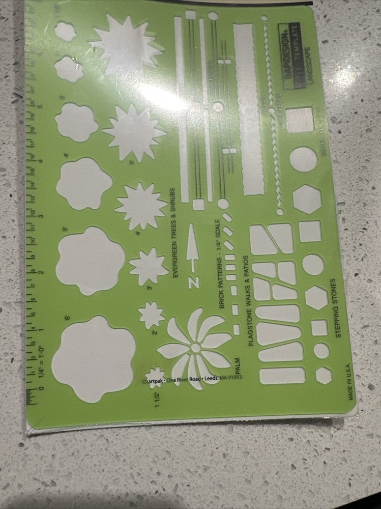 Rapidesign Template - Landscape 1/4" Scale -R-715