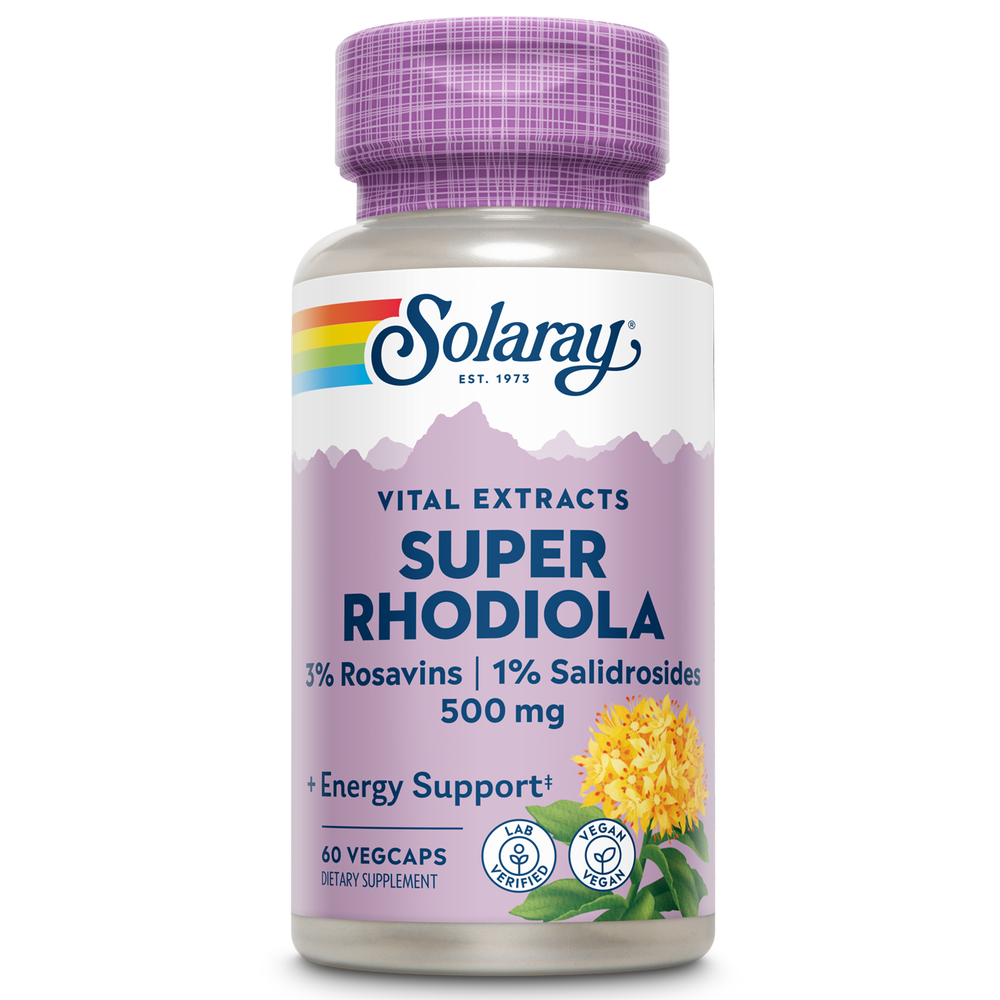 Solaray Super Rhodiola Root Extract 500mg | 60 VegCaps