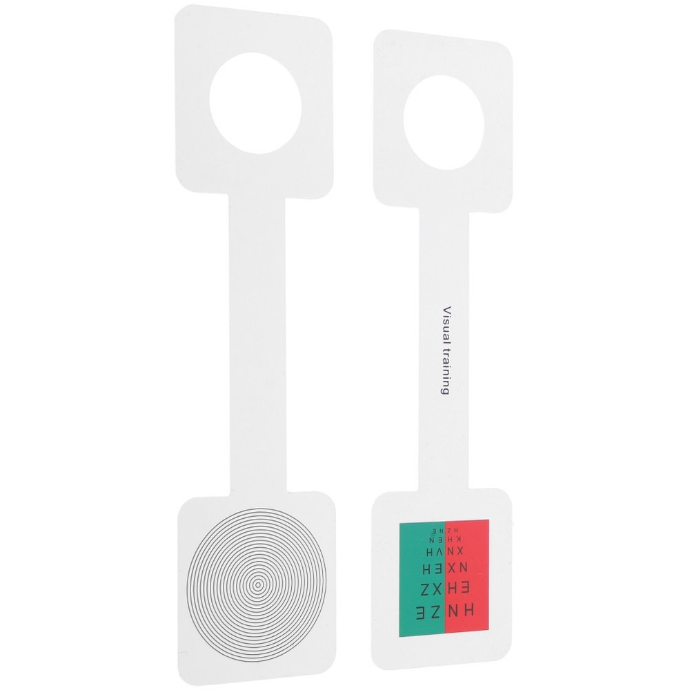 2 Pcs Vision Test Board Eye Exam Accessory Dominant Testing Card