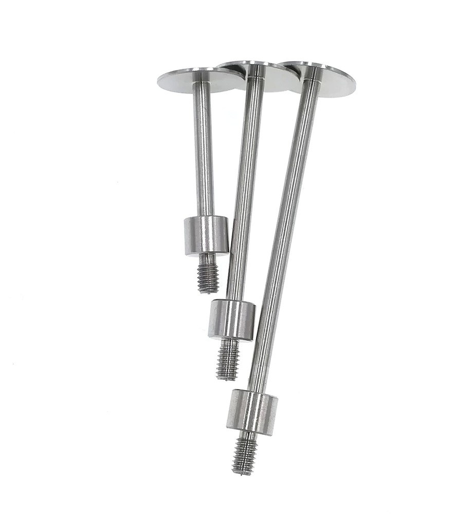 Flat Contact Points for Dial Indicator M2.5 Thread 10mm Diameter Set of 2