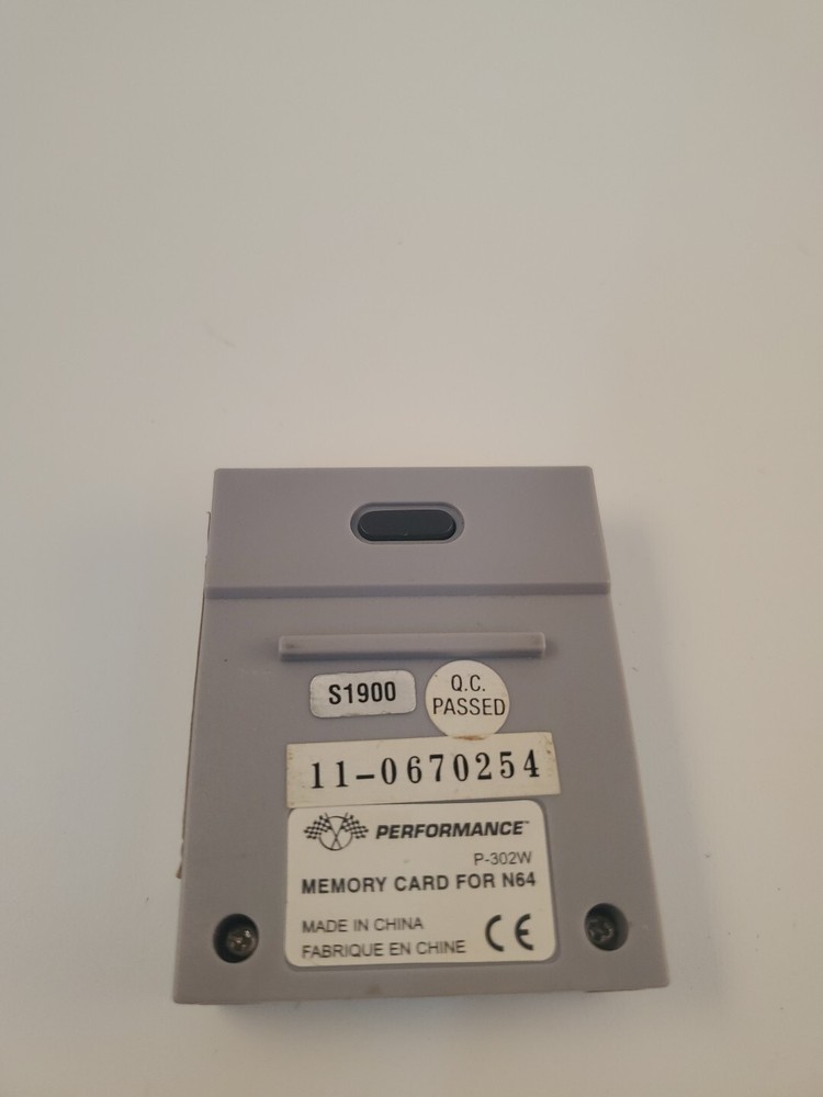 Nintendo 64 N64 Memory Card Controller Pack By Performance Tested Works P-302W