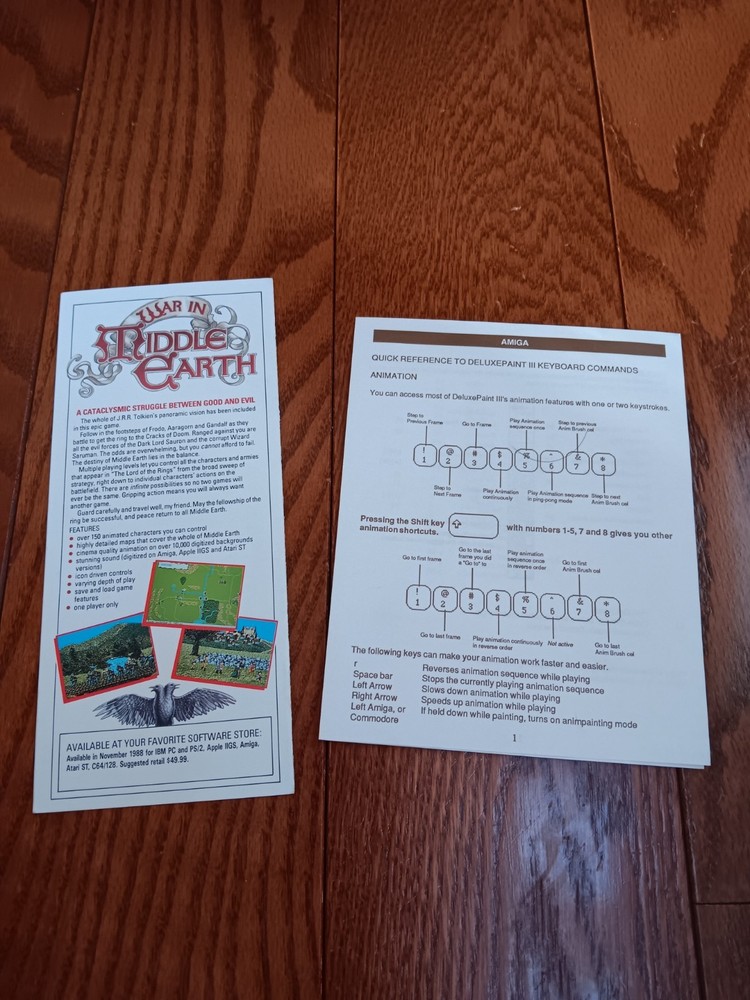 Amiga Deluxe Paint 3 Computer Software Tested/Works