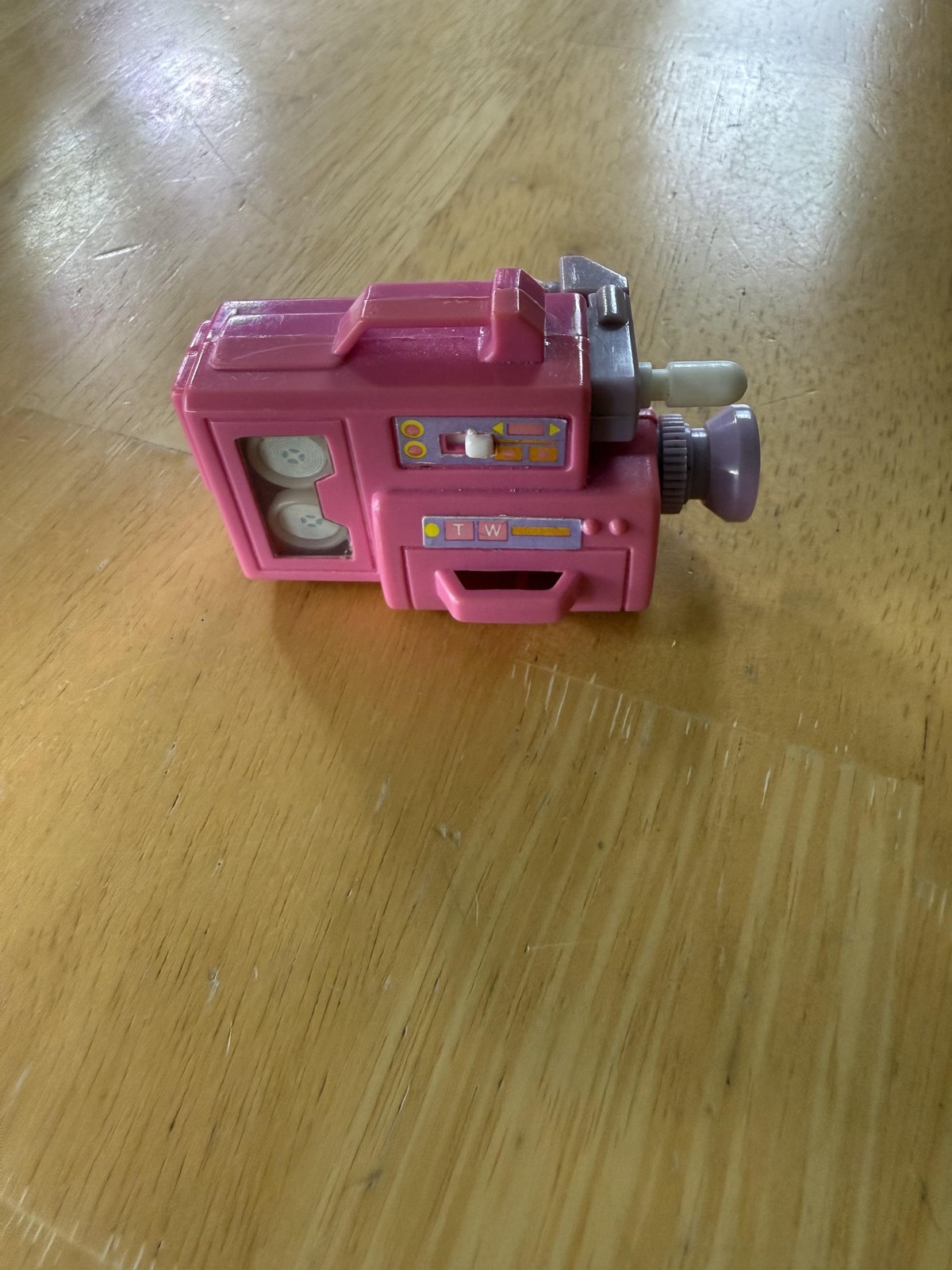 Vintage 1988 Mattel Pink Wind Up Camera Toy Video Recorder Accessory Vacation