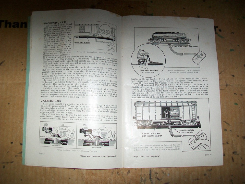 Vintage 1949 Instructions For Assembling & Operating Lionel Trains Booklet