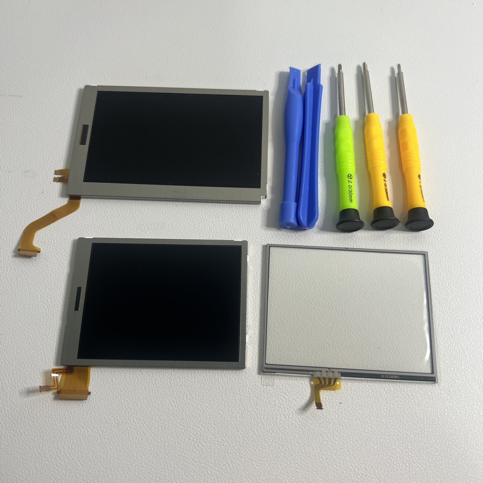Nintendo 3DS Bottom Upper Lower Top Bottom LCD Screen Replacement W/ Tools - NEW