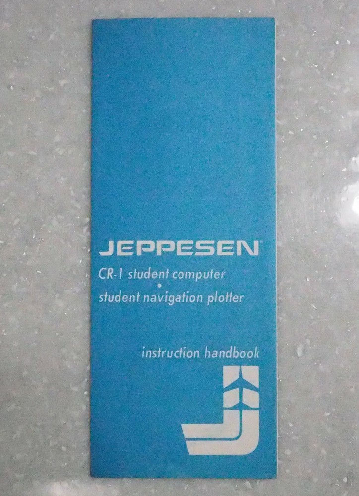 Vintage Jeppesen CR-1 Pilot Flight Instruction Handbook Navigation Plotter PN-1