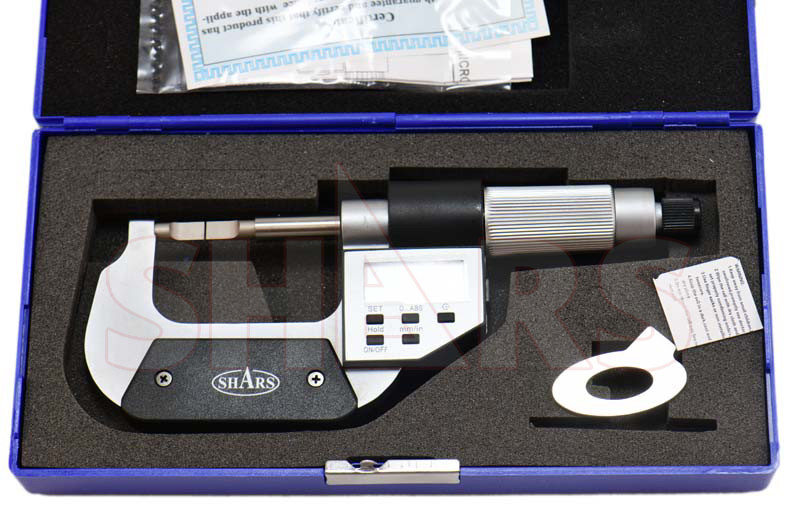 Shars 0-1" Electronic Blade Micrometer NEW P]