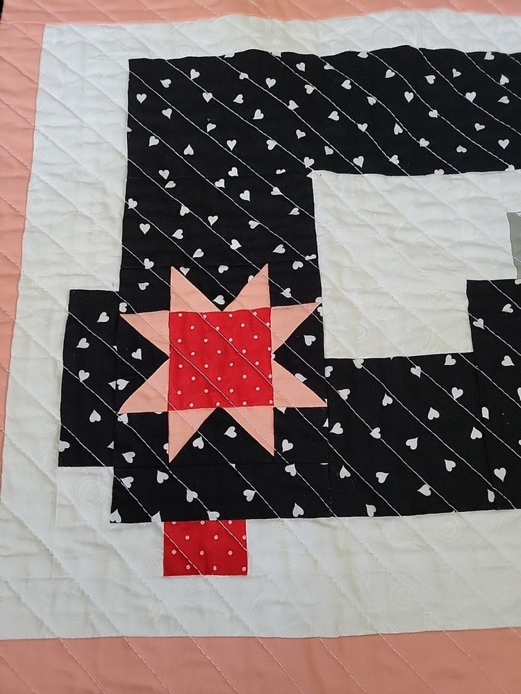 Handmade Mini Quilt Table top central Piece 17"×17"