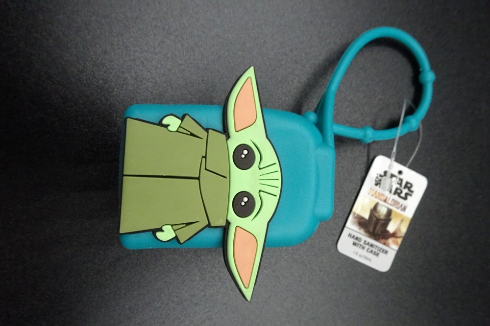 Star Wars "Grogu" Teal Hand Sanitizer Holder & EMPTY Bottle REUSEable/ReFillable