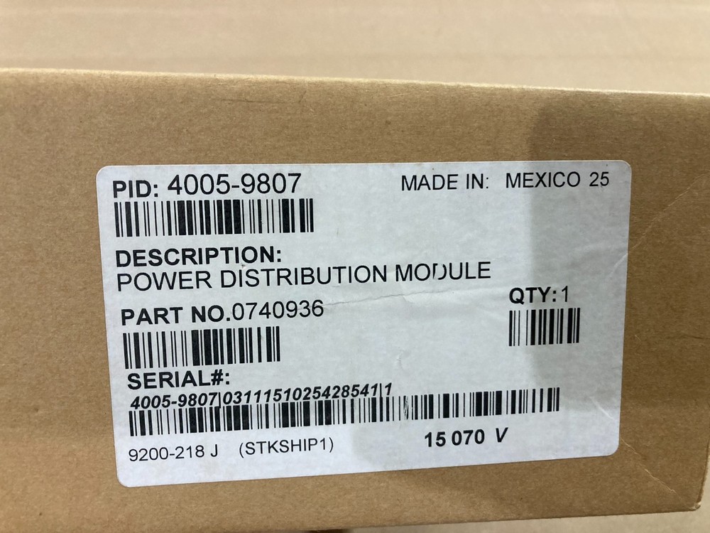Simplex 4005-9807  Fire Alarm Panel Power Distribution Module PN 0740936