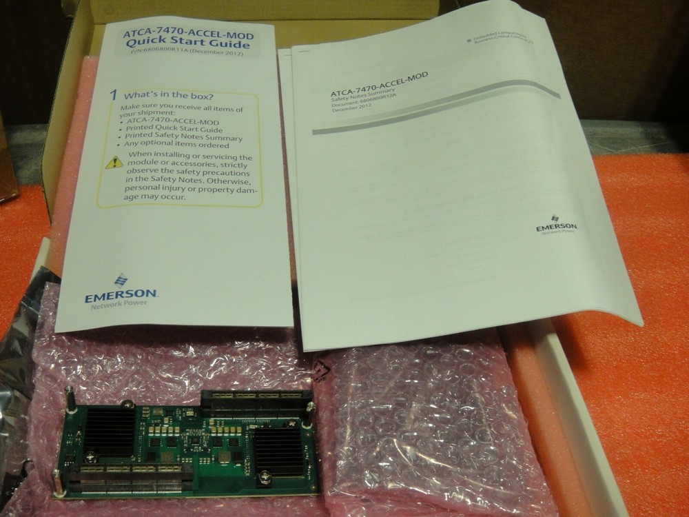 ATCA-7470-Accel-Mod Emerson network open box new pictured