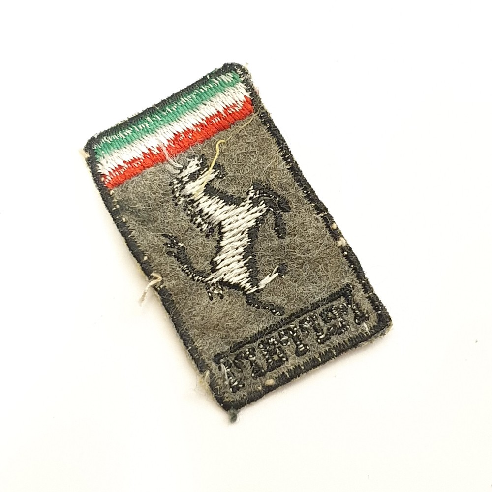 Vintage 1980s Ferrari Horse Automobile Shield Patch Patch