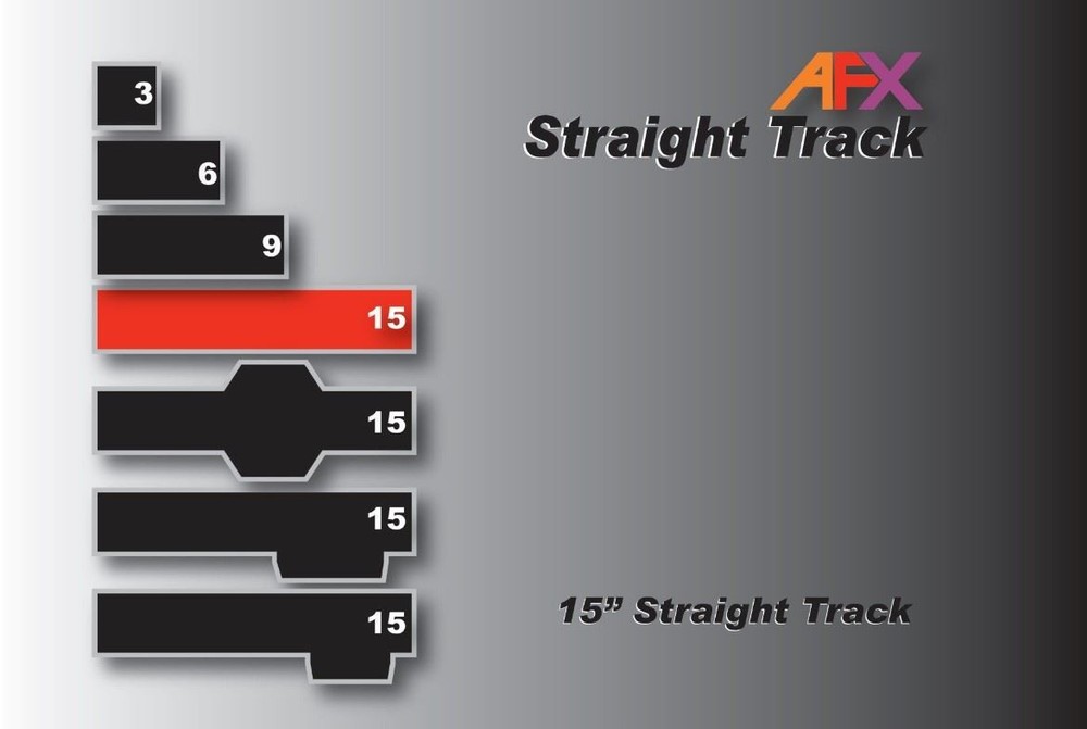 AFX Racing - Track, Straight 15" (2pcs)