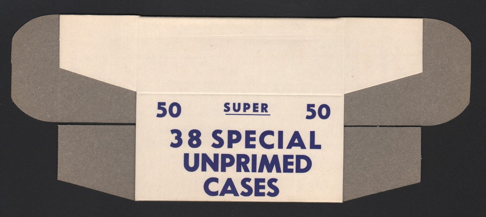 SUPER Ammunition Box, 38SPL Unprimed Cases (Box only-no Cases) , MNT CONDITION