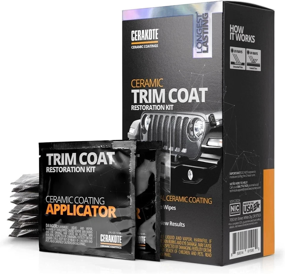 CERAKOTE Ceramic Trim Coat Kit Quick Plastic Trim Restorer