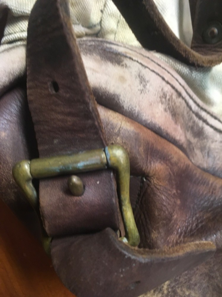 Duluth Pack Canvas Backpack Leather Straps USA Vintage