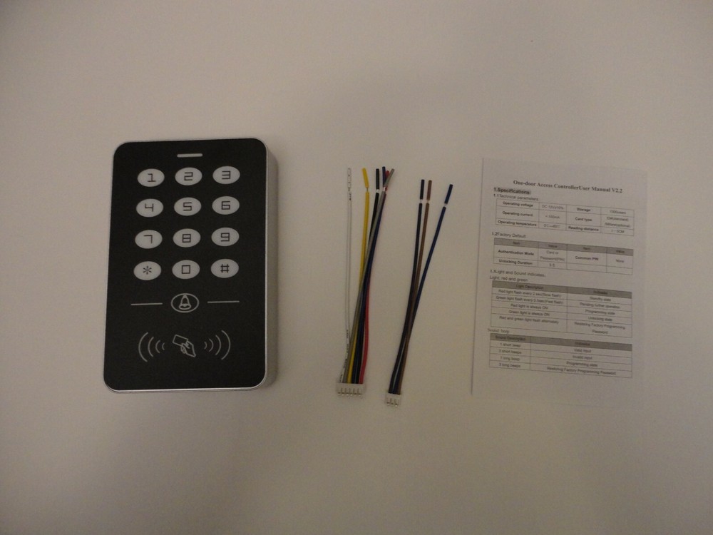 Electric Doorbell Access Control System Keypad Keyfob PIN Pad Code Entry Gate A1