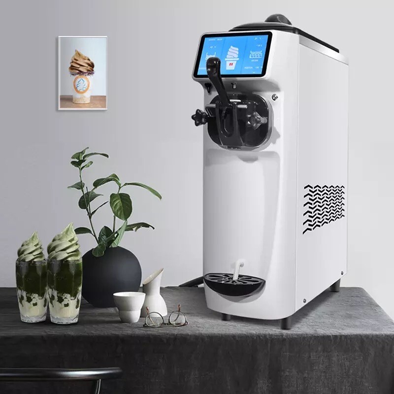 Soft Ice Cream Machine 22L/H Vertical Ice Cream Maker