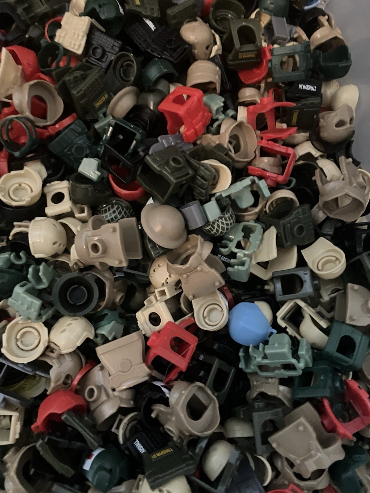 Military Accessories Made For Lego Minifigures Bulk Lot Of 30 Helmet Vest Belts