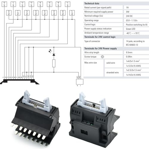 Signal Relay Module Adapter 8 Channel for 5V 12V 24VDC; PLC Controller