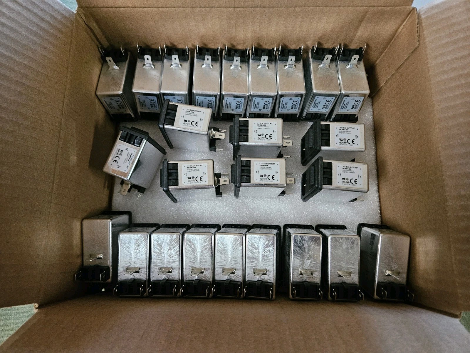 Schaffner FN286-6-06  Power Entry Module  LOT OF 25...NEW/OPEN BOX