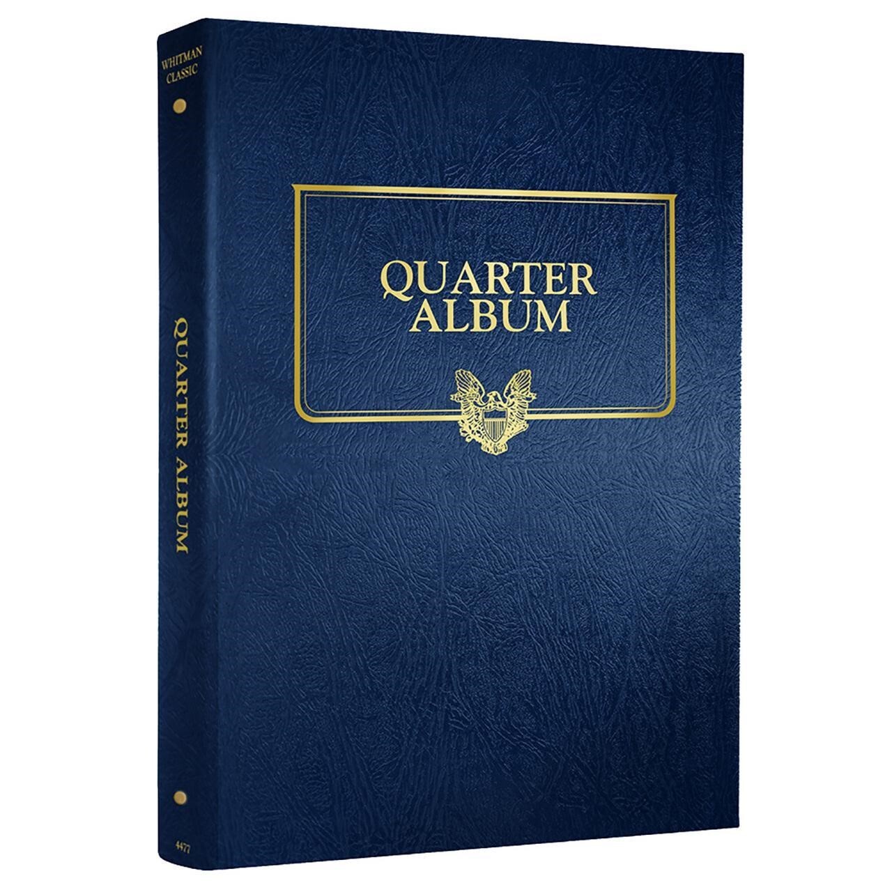 Whitman Classic Blue Album For US Quarters Coins Collection Blank No Dates New