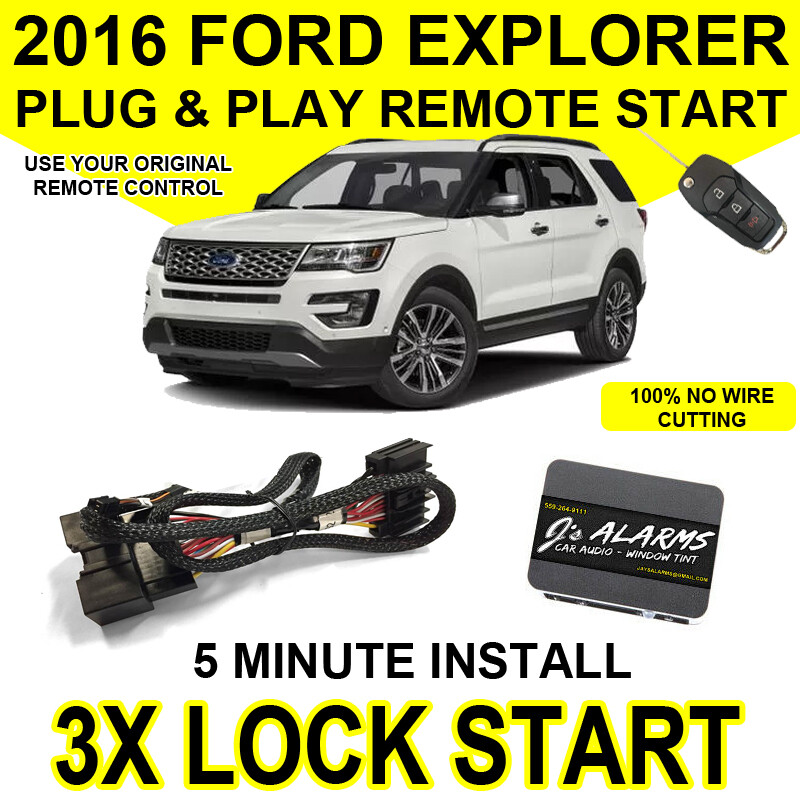 2016 Ford Explorer Remote Start Plug & Play Easy Install SUV 3X Lock FO2