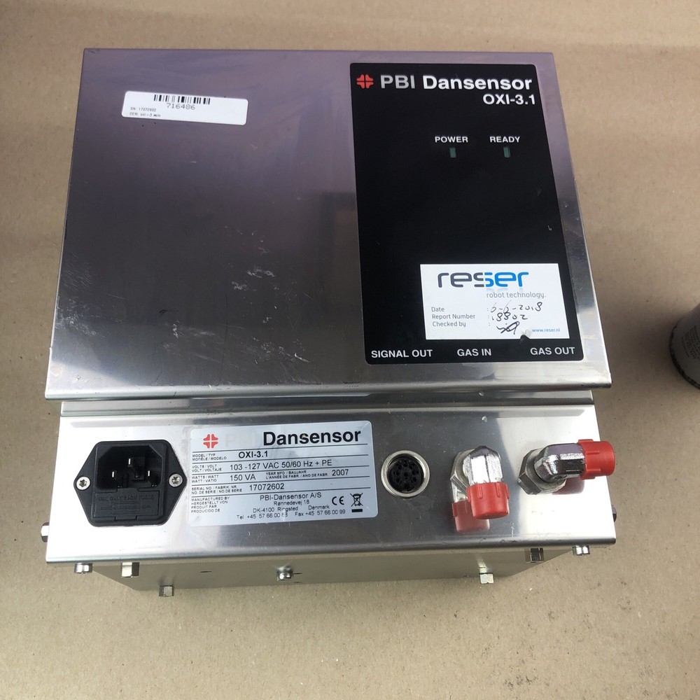 PBI Dansensor OXI-3.1 Oxygen Sensor Indicator, Gas Analyzer