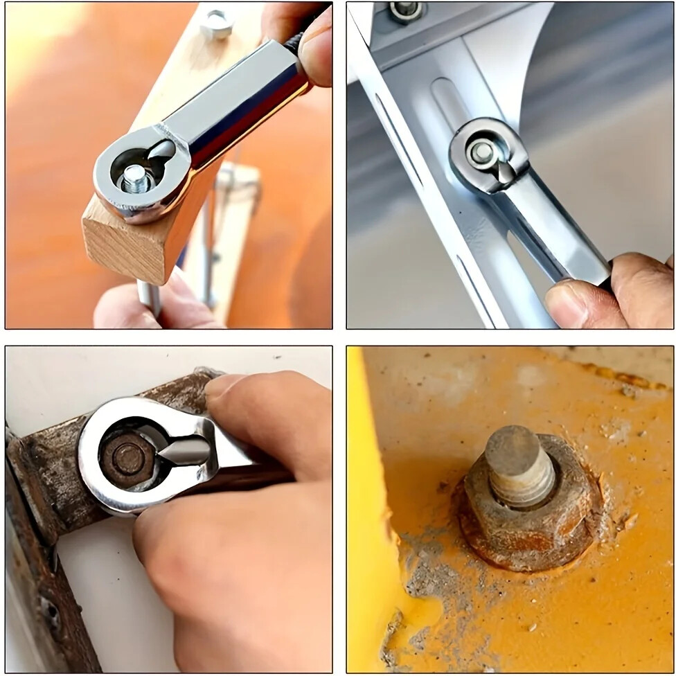 4pcs Nut Splitter Tool Broken Damaged Stuck Remover Puller Corroded Split Set