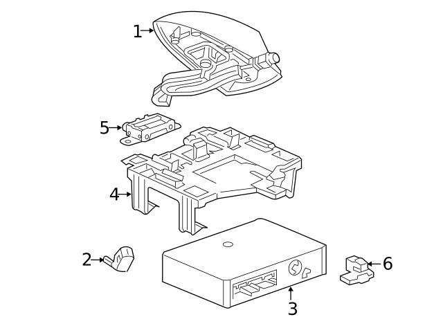 Genuine GM Communication Interface Module Bracket 25794011