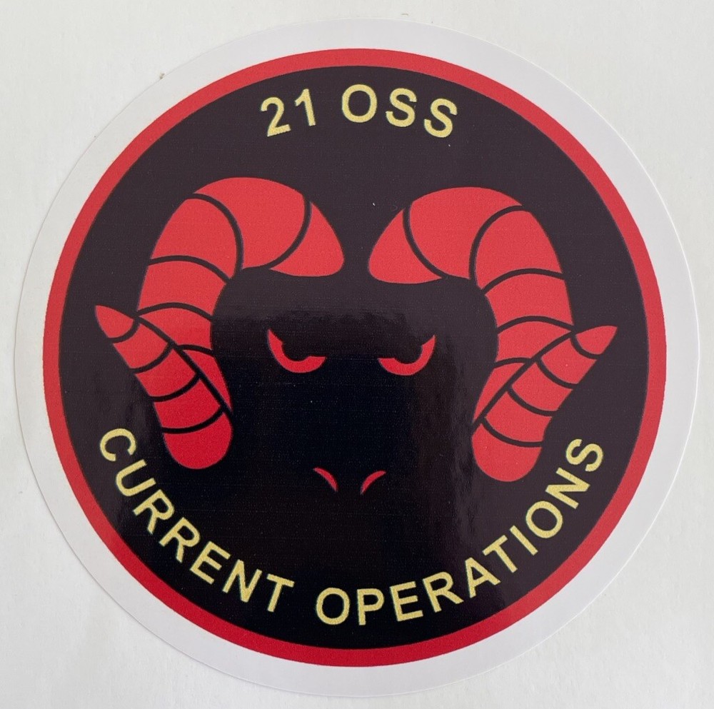 USAF 21 OSS Current Operations Sticker Waterproof D557