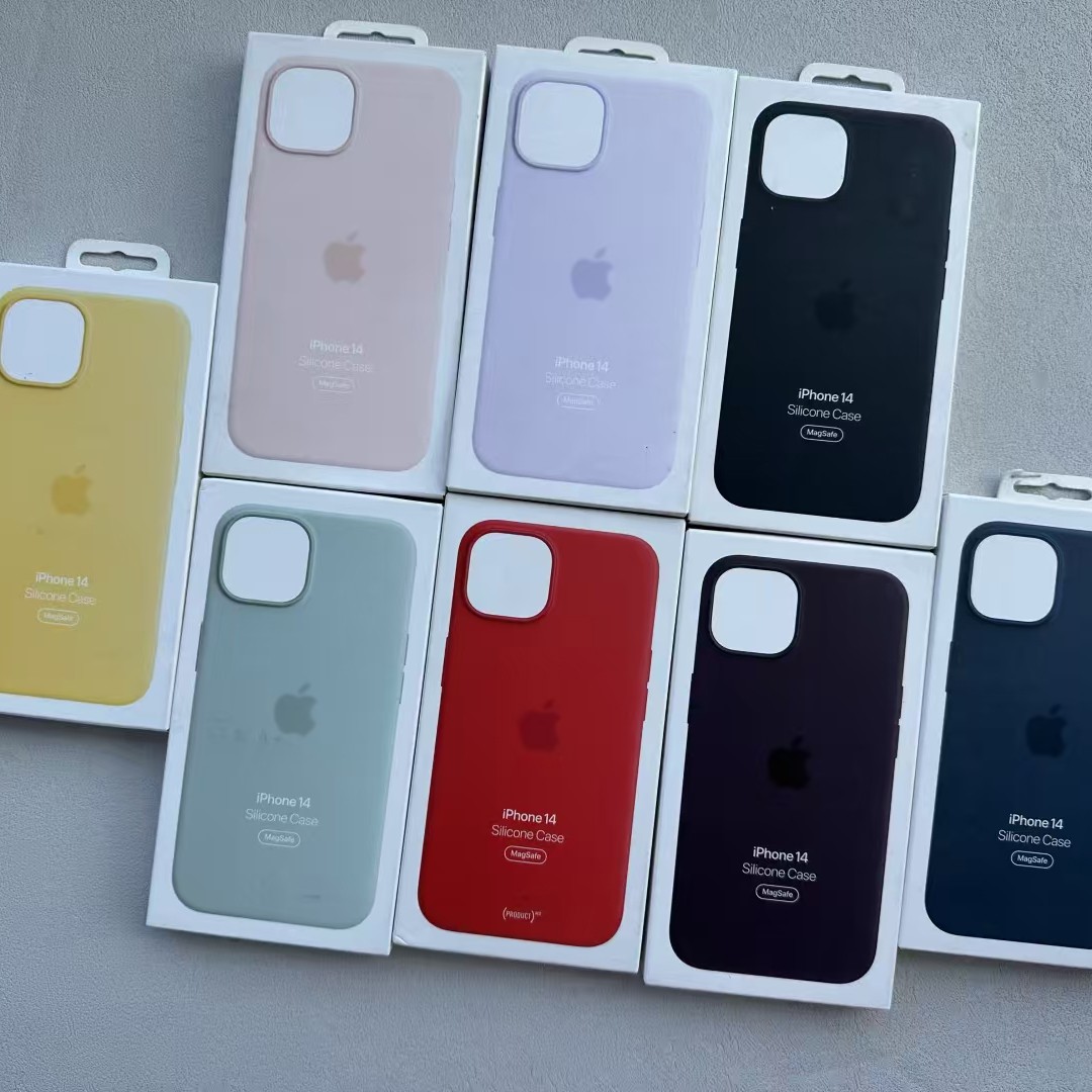 New For iPhone 14Plus 14Pro 14Pro Max Original Silicone Phone Case with MagSafe