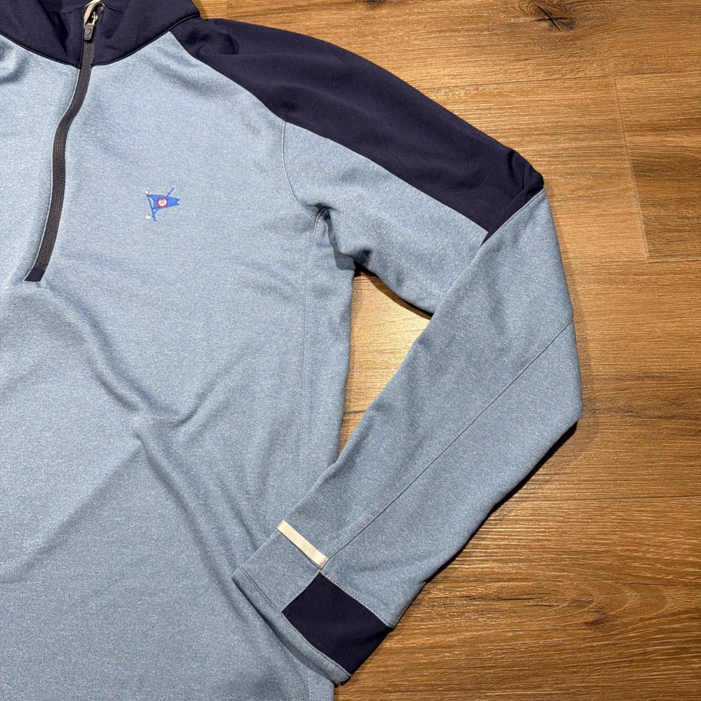 Zero Restriction Z425 1/4 Zip Pullover Size MEDIUM Peconic Blue Golf Ocean Reef