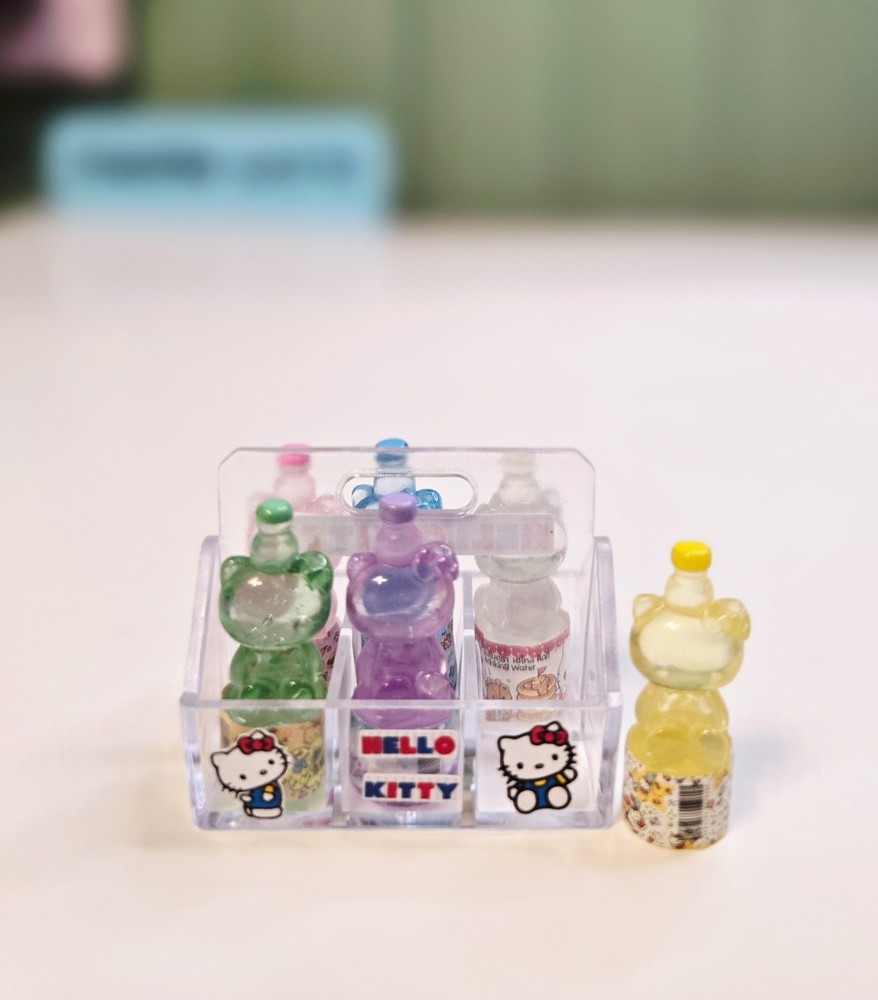 Miniature Soda, Pop, Drink Set, Hello Kitty