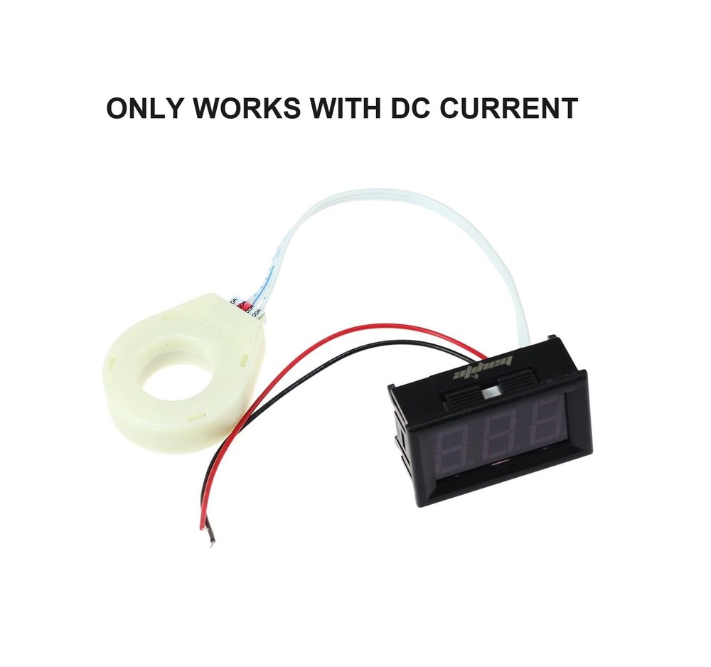 DC 5-120V 100A Digital Ammeter Voltage Current Meter with Hall Sensor Gauge