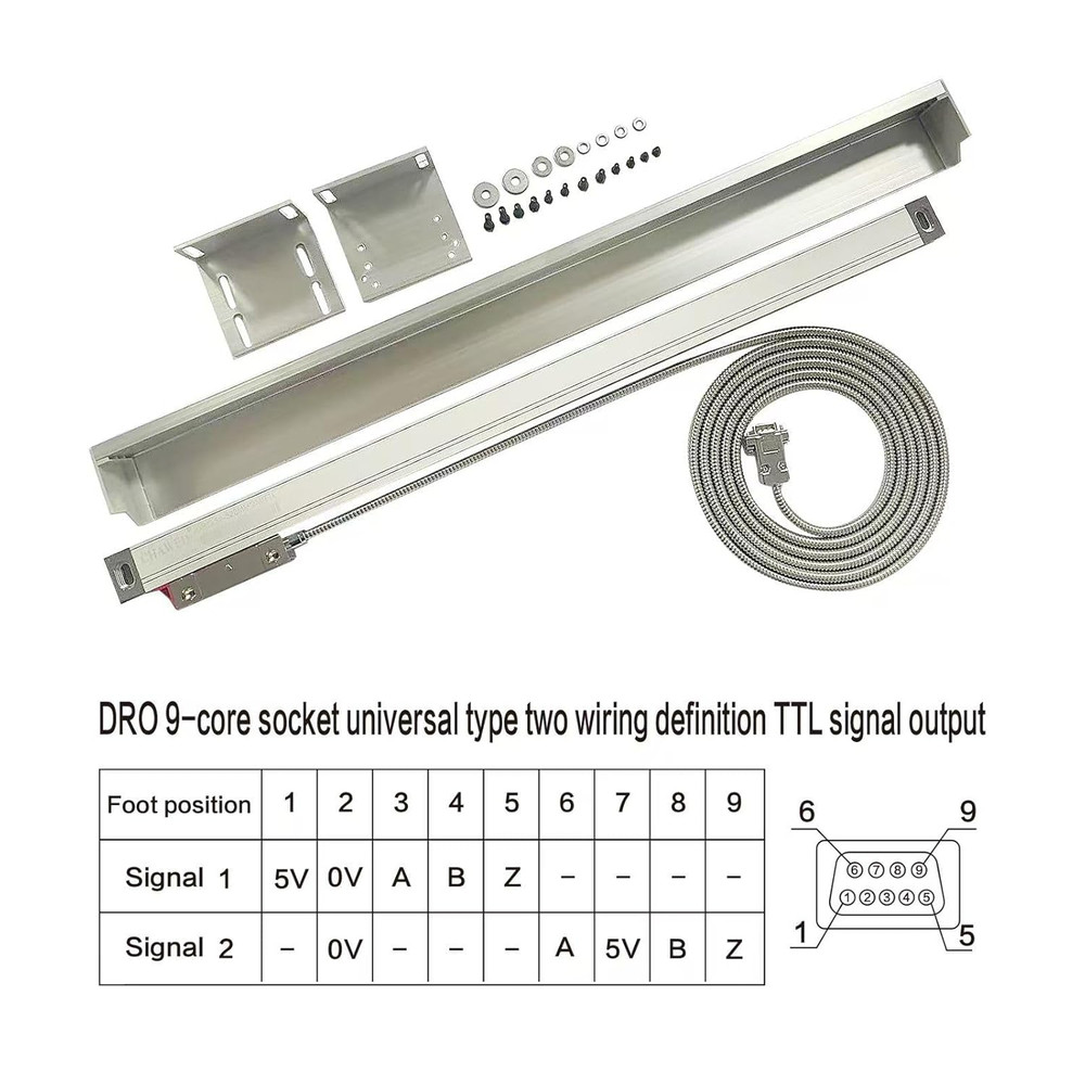 Digital Readout 2 Axis 3 Axis DRO Display Linear Optical Linear Scale Encoder 5U