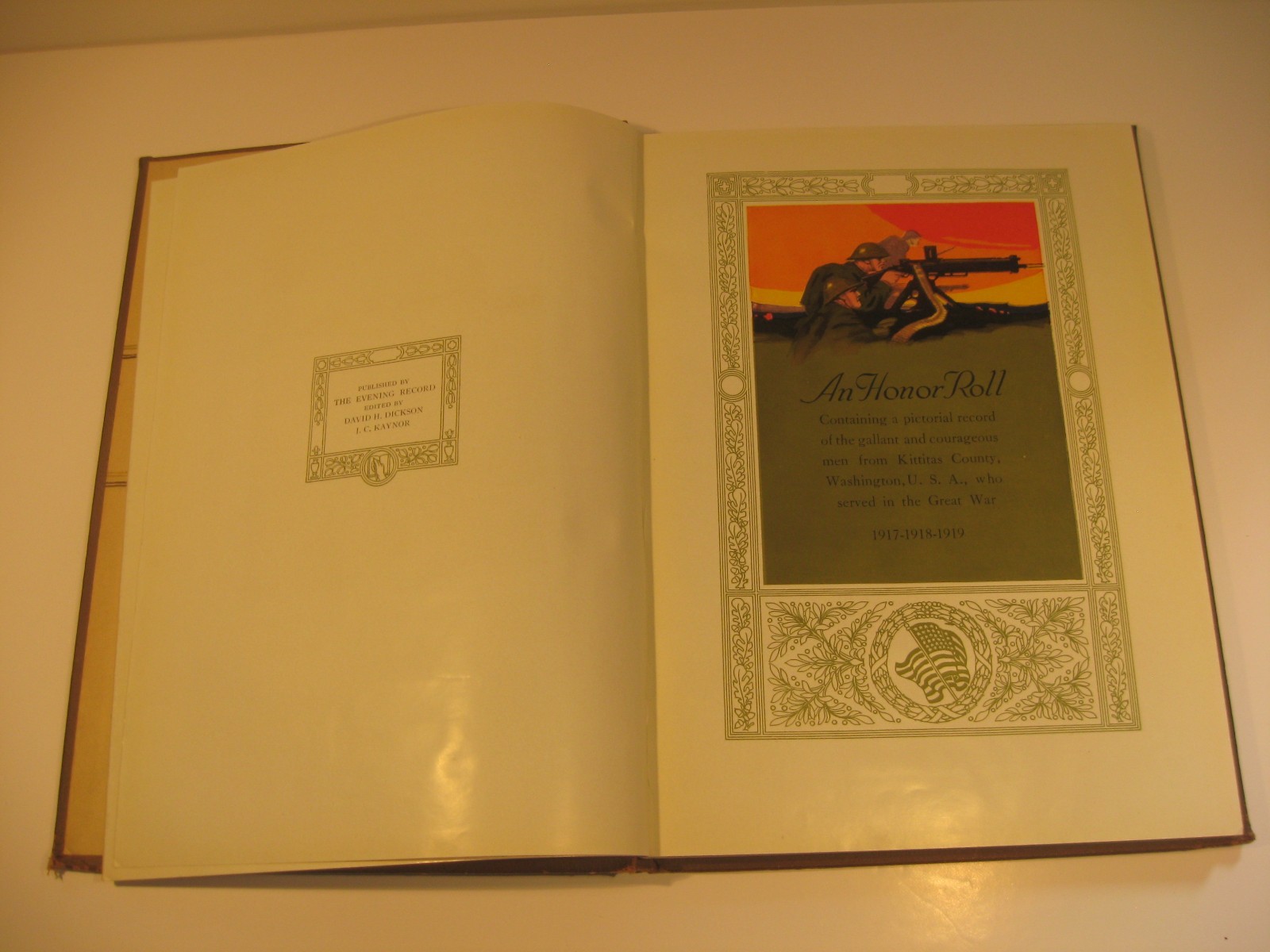 With The Colors Kittitas County Yearbook 1917 1918 1919 USA