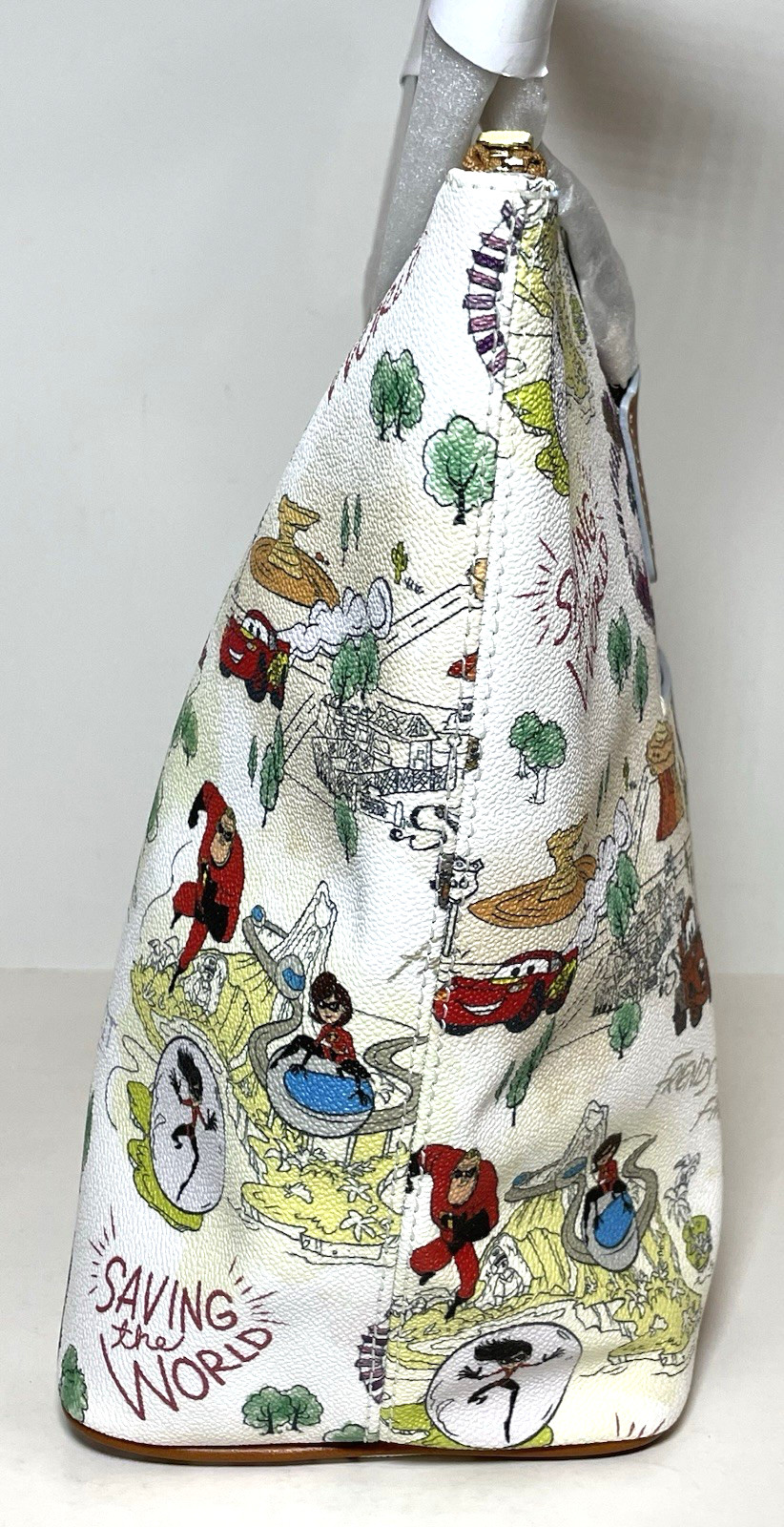 New Disney Parks Dooney & Bourke Pixar Maps Tote Bag Purse Exact Bag Pictured