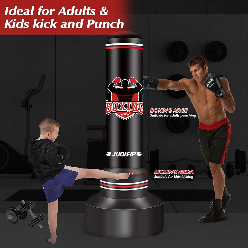 Durable 70'' Boxing Bag with Widened Base - Complete Set for Effective Workouts