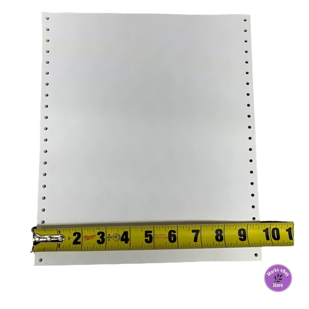 Dot Matrix Continuous Feed Printer Paper 9-1/2"x11" 50 sheets