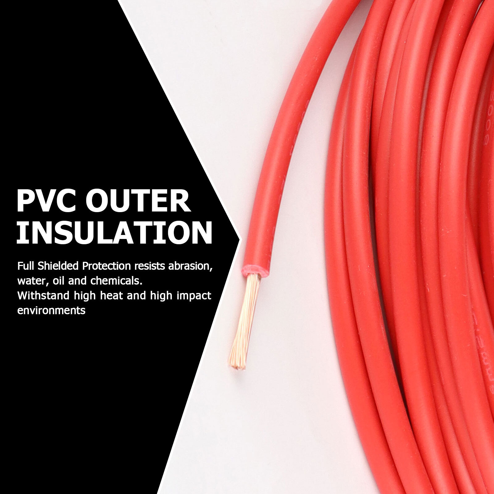 8 10 12 14 16 18 20 Gauge Strands Copper Power Ground Primary Wire Cable AWG Lot