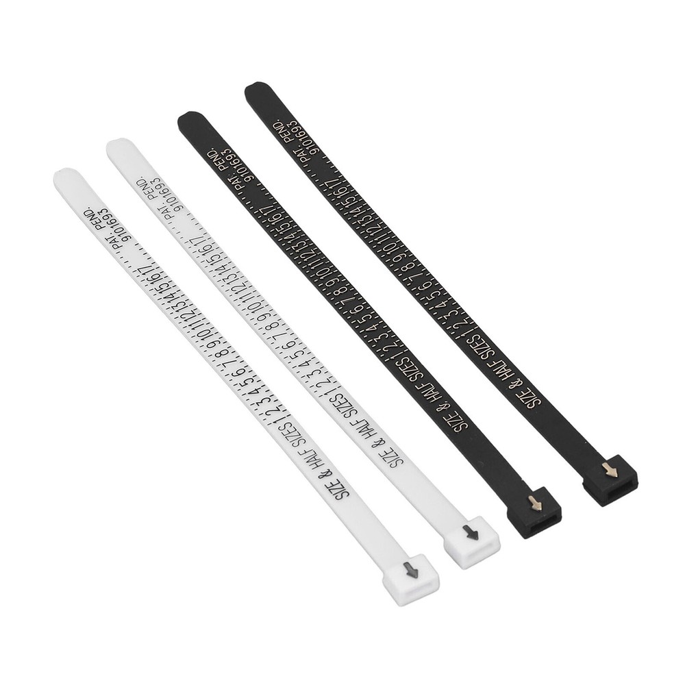10 Pcs Ring Sizer Accurate Clear Printing Lightweight Portable Finger Ring Sizer