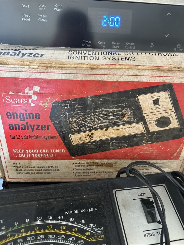 Vintage SEARS Engine Analyzer Model 161.2161 Made in U.S.A.