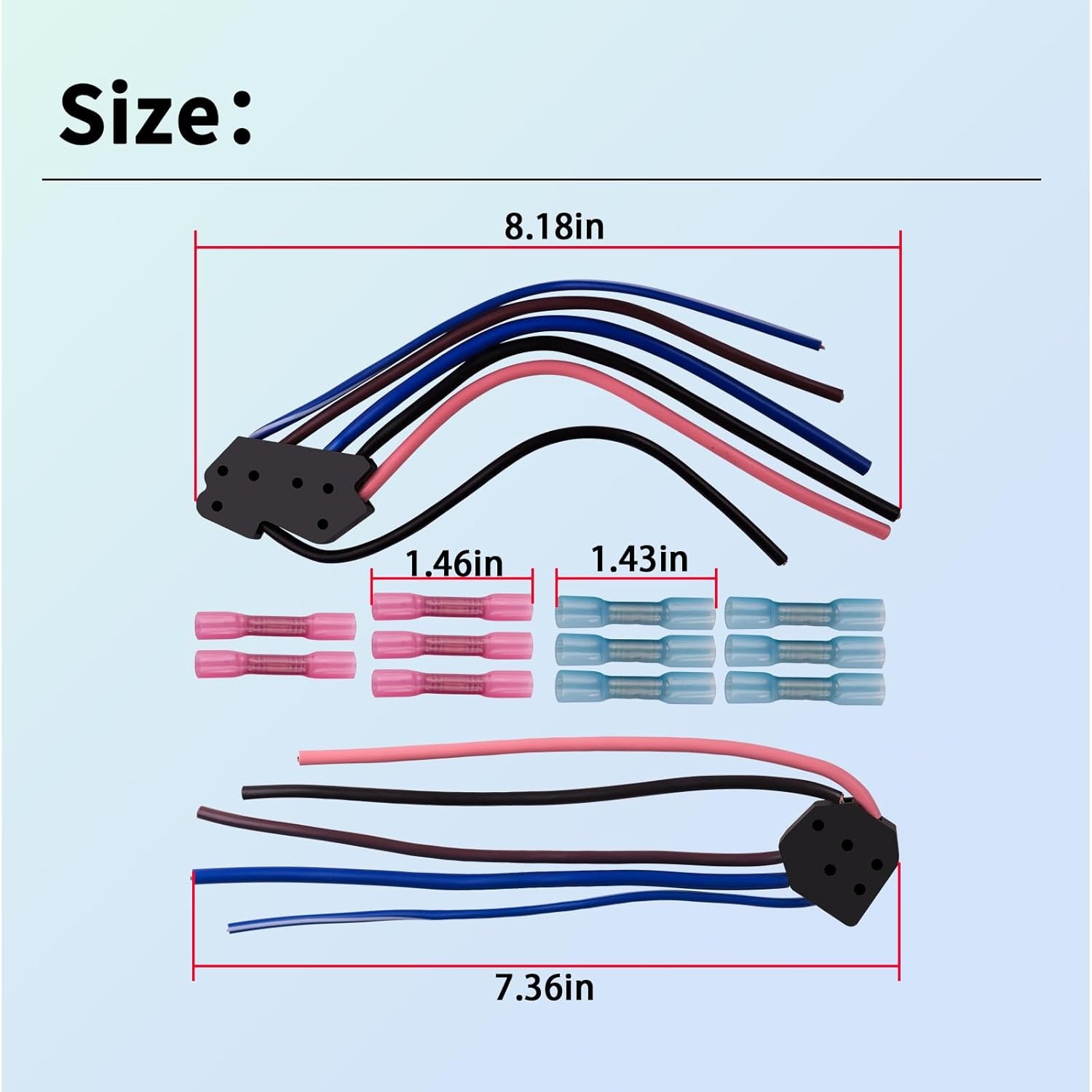 For 1981-87 GM Chevy Power Window Door Lock Switch Wire Pigtail Connector New