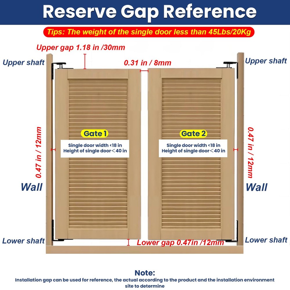 Upgraded Saloon Door Hardware, SelfReturn Double Swing Hinge, Gravity Hinge ...