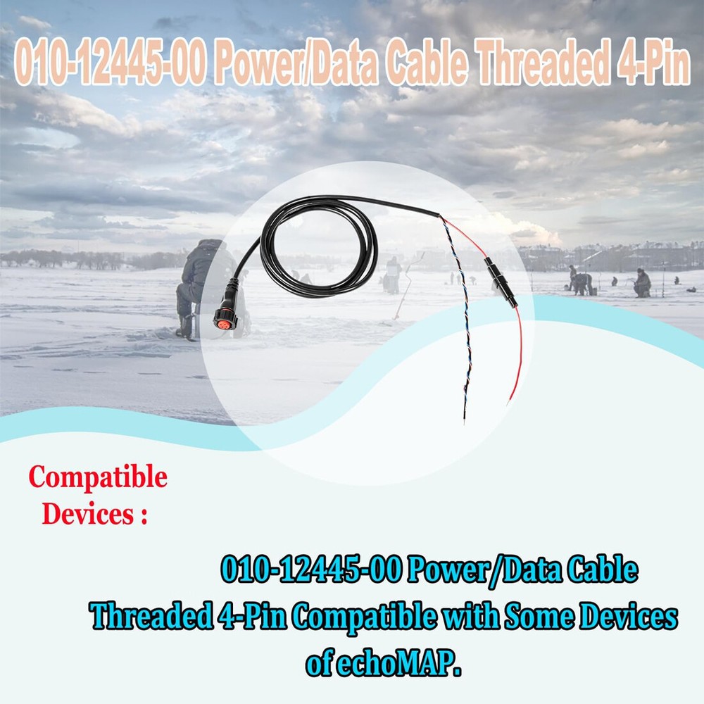 010-12445-00 Power/Data Cable Threaded 4-Pin for Garmi
