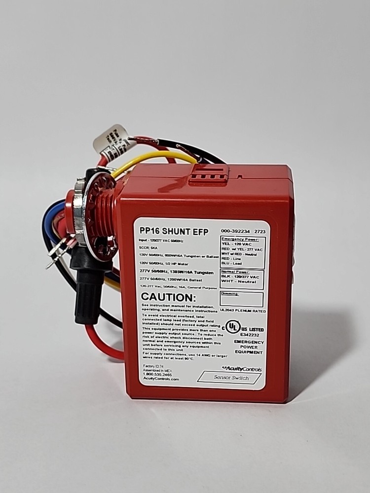 Acuity PP16 Shunt EFP Sensor Switch Bypass Relay Pack