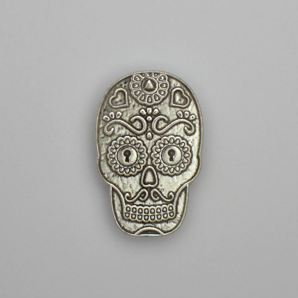 Sugar Skull, pewter magnet