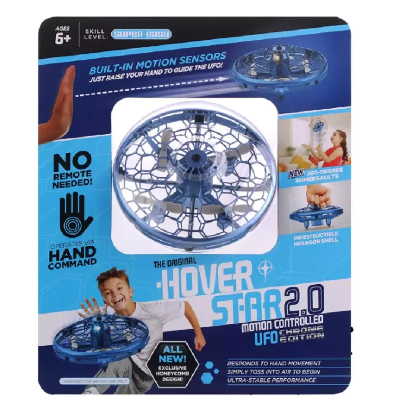 HOVER STAR 2.0 MOTION CONTROLLER UFO, CHROME EDITION *CHOOSE COLOR